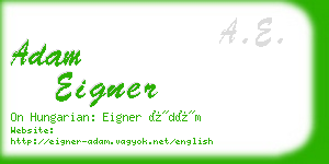 adam eigner business card